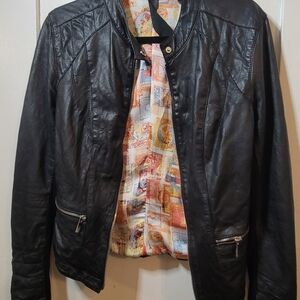 ARMA Lambskin Leather Panel Moto Jacket – EU 38 (US M)